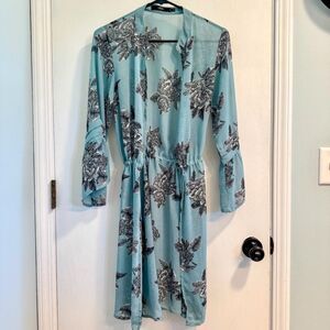 BKE Boutique Floral Sheer Kimono Cardigan